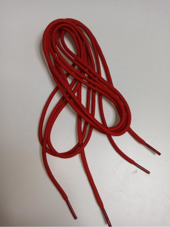 Шнурки для обуви (круглые), красный 1,7 м - интернет магазин Полигон
