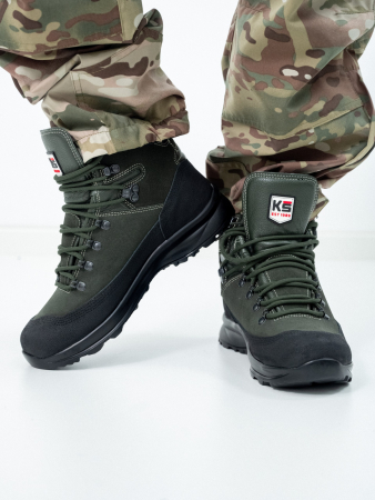 Ботинки высокие "KS-SAFETY" арт. 161, цвет зеленый - интернет магазин Полигон