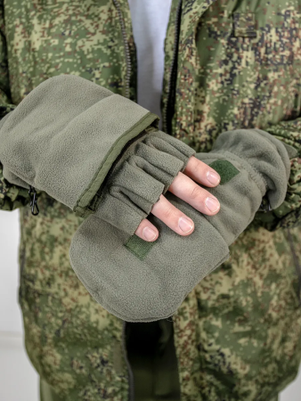 Перчатки-варежки защитного цвета СПН - интернет магазин Полигон