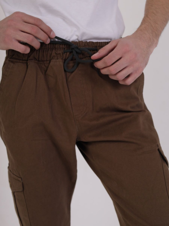 Брюки Джогеры артикул 681 Турция, NESET коричневый - интернет магазин Полигон