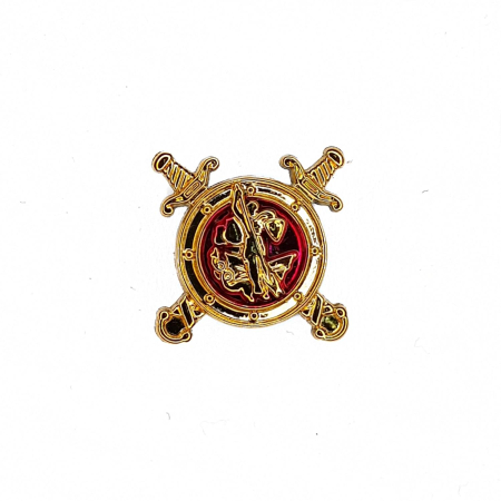 Эмблема петличная Полиция, золотой, пластик - интернет магазин Полигон