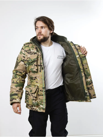 Куртка Сибирь с подкладом, мультикам, rip-stop (рипстоп) - интернет магазин Полигон