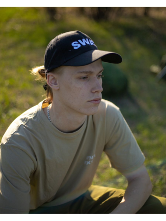 Бейсболка вышитая SWAT, черный - интернет магазин Полигон