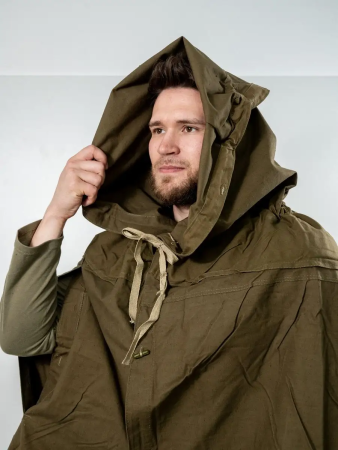 Плащ-палатка Солдатская, оливковый - интернет магазин Полигон