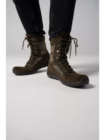 Берцы ТАКТИК, мох, замша - интернет магазин Полигон