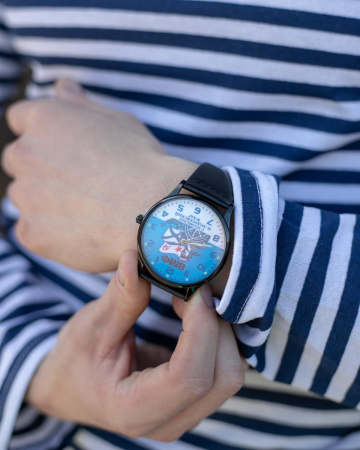 Часы наручные ВМФ, синий, белый, черный - интернет магазин Полигон