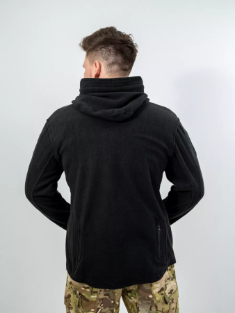 Куртка Флисовая Тактическая, Цвет Черный - интернет магазин Полигон