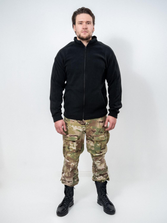 Толстовка на молнии, черныйфлис - интернет магазин Полигон