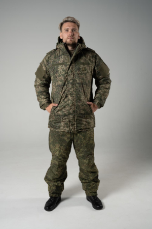 Куртка зимняя Полевая, ткань рип-стоп, цвет Зеленая цифра - интернет магазин Полигон