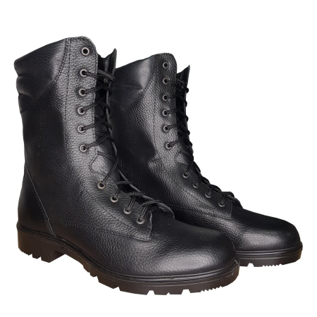Берцы уставные АРМИЯ 002, черный, кожа - интернет магазин Полигон