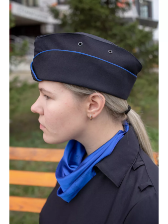 Платье (короткие рукава) Полиция, черный, габардин - интернет магазин Полигон