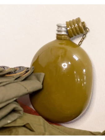 Фляга армейская, оливковый, алюминий, 0,7 л - интернет магазин Полигон