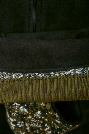 Маска 2 отверстия, зеленый, пан, шерсть - интернет магазин Полигон