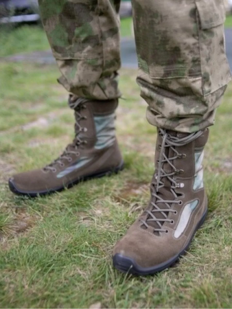 Берцы ТАКТИК, мох, замша - интернет магазин Полигон