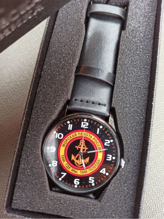 Часы наручные Морская пехота, белый, синий, желтый - интернет магазин Полигон