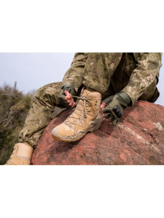 Ботинки тактические 1045, Warboots песочный - интернет магазин Полигон