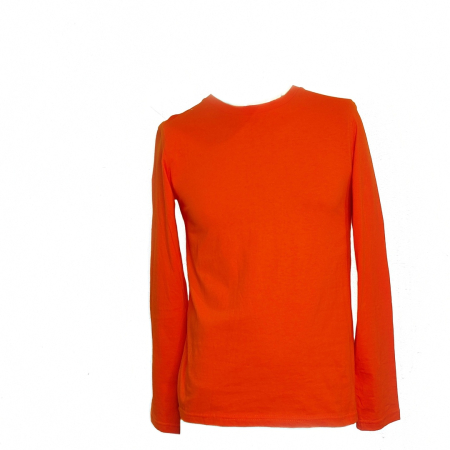 Футболка оранжевая, длинный рукав - интернет магазин Полигон