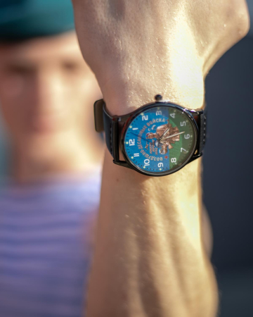 Часы наручные ВДВ, синий, зеленый, черный - интернет магазин Полигон